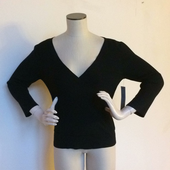 Classiques Entier Sweaters - Classiques Entier cross over knit sweater top
